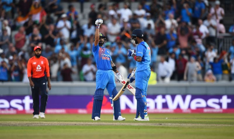 Virat Kohli (left) and KL Rahul. (Pic: Getty Images)