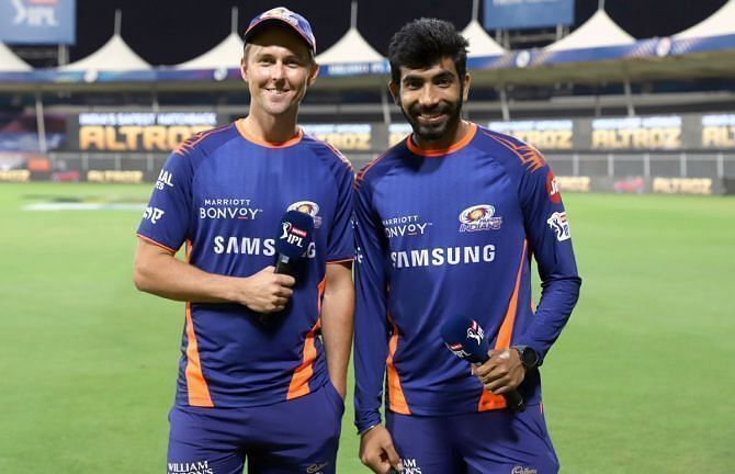 Trent Boult and Jasprit Bumrah are expected to lead the Mumbai Indians bowling attack [P/C: iplt20.com]