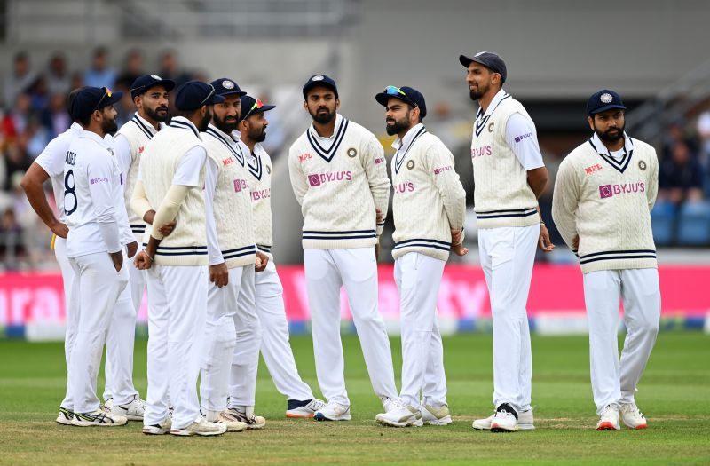 Team India looks on during the Headingley Test