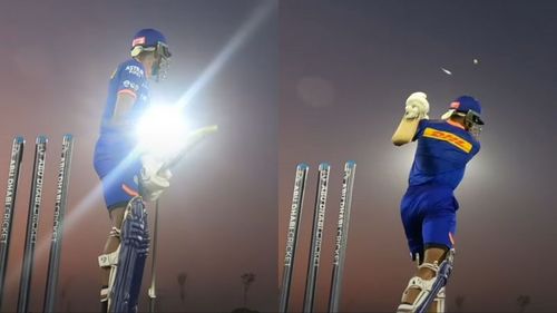 Hardik Pandya shared a video clip of some of his best shots from the practice session