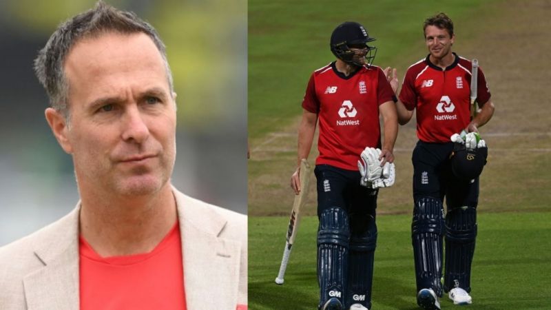 Michael Vaughan (L) urges England players to skip T20 World Cup.