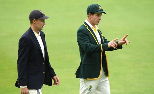 Joe Root and Tim Paine. (Credits: Getty)