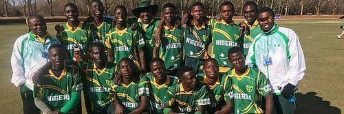 Nigeria National Cricket team strikes a pose