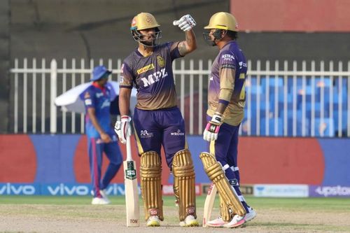 Nitish Rana and Sunil Narine. Pic: IPLT20.COM