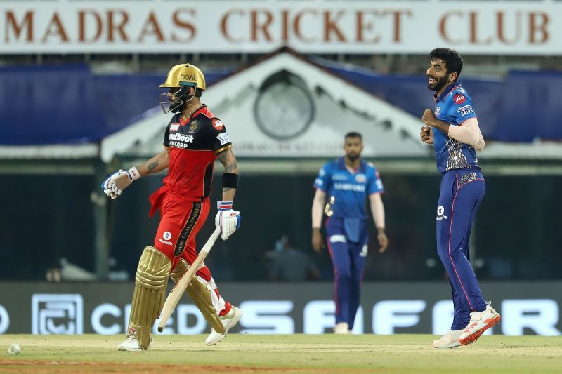 It&#039;s Jasprit Bumrah vs Virat Kohli in IPL 2021 tonight (Image Courtesy: IPLT20.com)