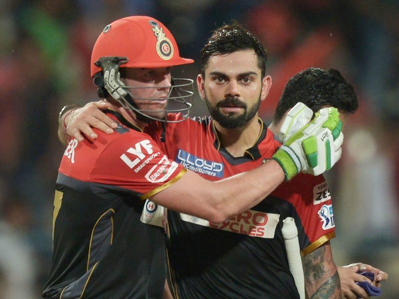 AB de Villiers and &lt;a href=&#039;https://www.sportskeeda.com/player/virat-kohli&#039; target=&#039;_blank&#039; rel=&#039;noopener noreferrer&#039;&gt;Virat Kohli&lt;/a&gt;. (Image: ICC)