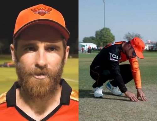 Kane Williamson(l) and Rashid Khan(r). (Image courtesy: SRH Instagram)