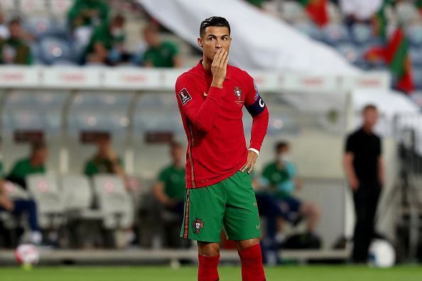 Cristiano Ronaldo missed a first-half penalty for Portugal against Republic of Ireland