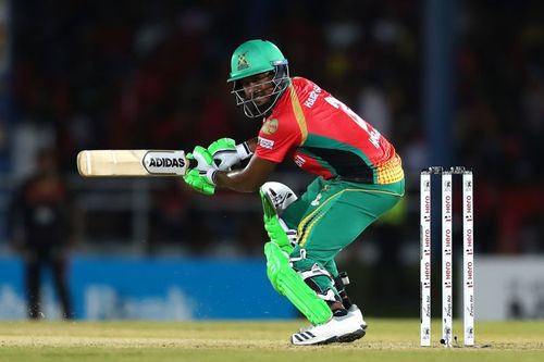 A snap from the match between Trinbago Knight Riders and Guyana Amazon Warriors during the 2019 CPL