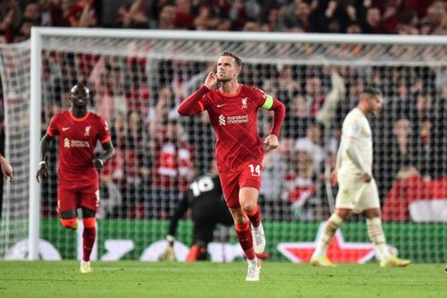 Jordan Henderson was the unlikely winner for Liverpool.