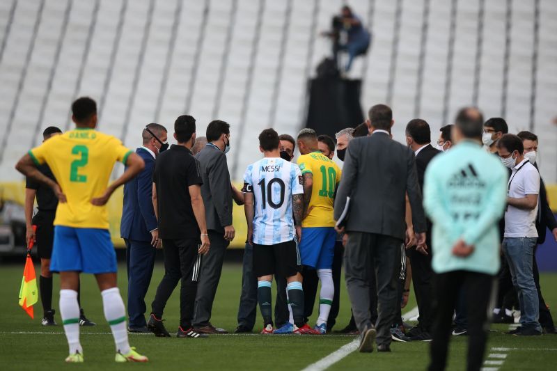 Lionel Messi confronted health official as they interrupted the game