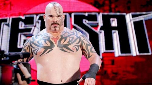 Tensai AKA Matt Bloom making his entrance on Monday Night RAW