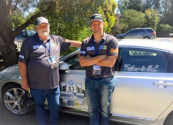 Shane Watson with his Father