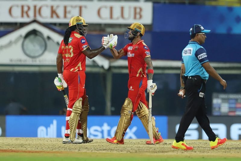 Chris Gayle and KL Rahul. Pic: IPLT20.COM