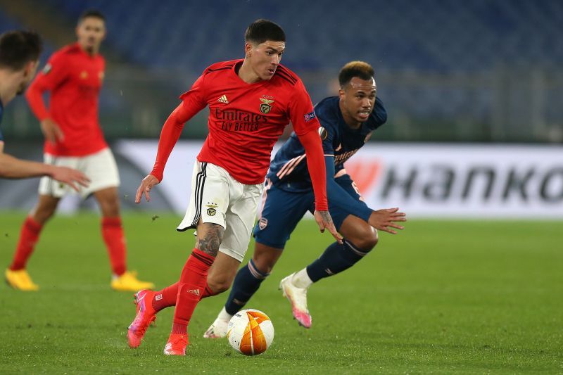 SL Benfica in action during the 2020-21 Europa League.