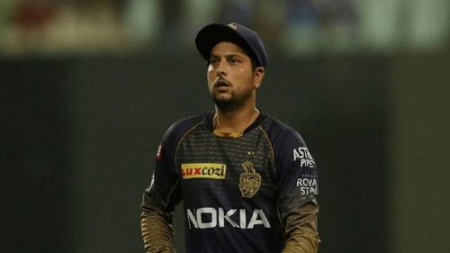 Kuldeep Yadav is yet to play a match in the 2021 IPL (PC: India TV)