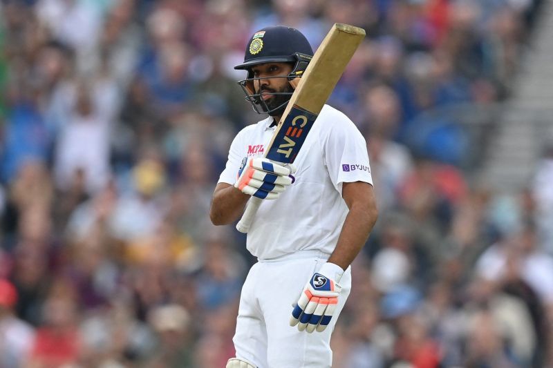 Rohit Sharma soakes in the applause from The Oval crowd on Saturday.