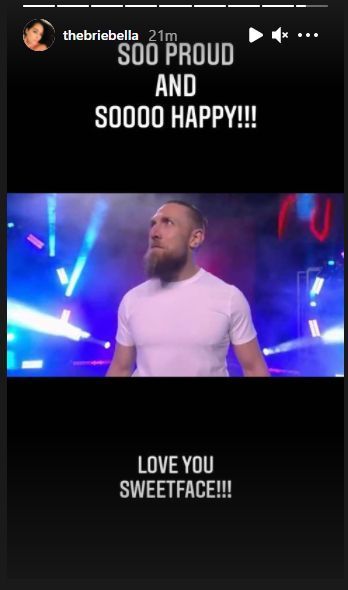 Brie Bella's story reacting to Daniel Bryan's AEW debut