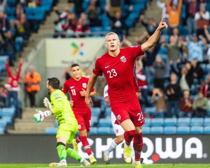 Erling Haaland scored a hat-trick in the international break
