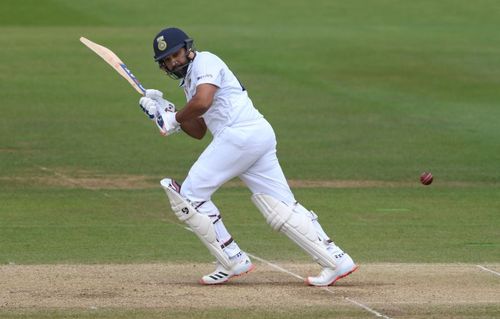 Rohit Sharma was unbeaten on 20 at the end of the second day's play