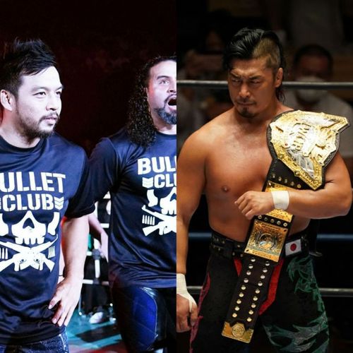 Bullet Club's KENTA and Tama Tonga (left) will be returning at the G1 Climax 31 and Shingo Takagi will also be competing in the tournament