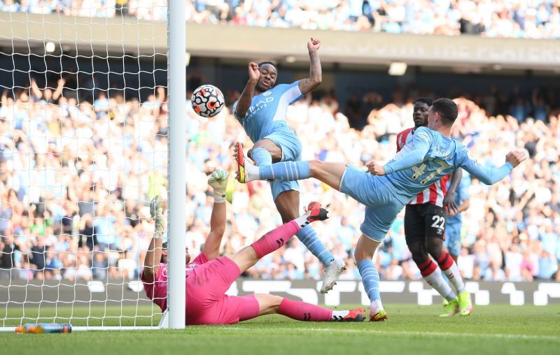 Raheem Sterling for Manchester City against Southampton