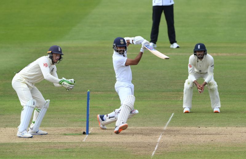 Ajinkya Rahane was out for 14 on Day 1 at The Oval. (Pic: Getty Images)