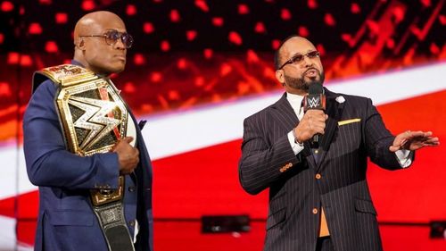 WWE Champion Bobby Lashley with MVP