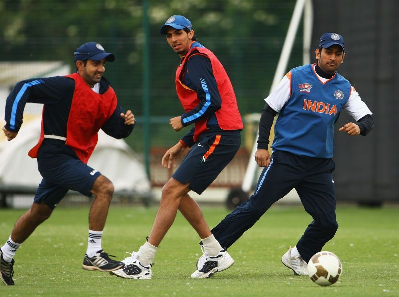 Gautam Gambhir (first from left) was the vice-captain of the Indian squad in the ICC T20 World Cup 2012