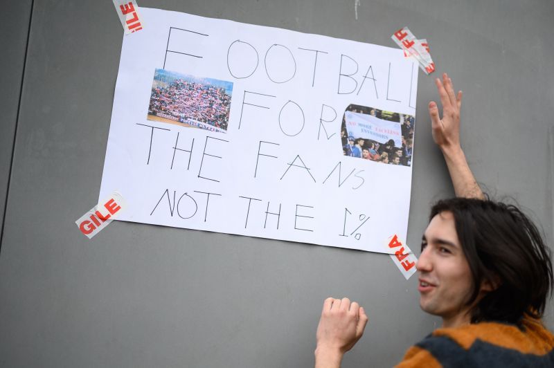 Fans respond to news of the European Super League