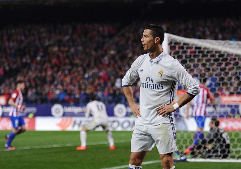 Cristiano Ronaldo has produced one of his most iconic celebrations against Atl&eacute;tico Madrid