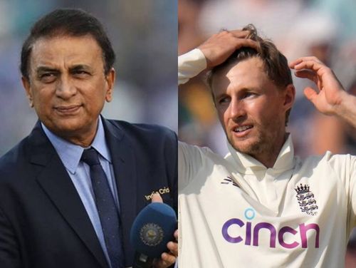 Sunil Gavaskar (l) and Joe Root(r)