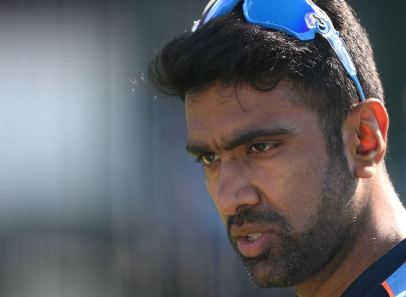Ravichandran Ashwin pictured during an India net session