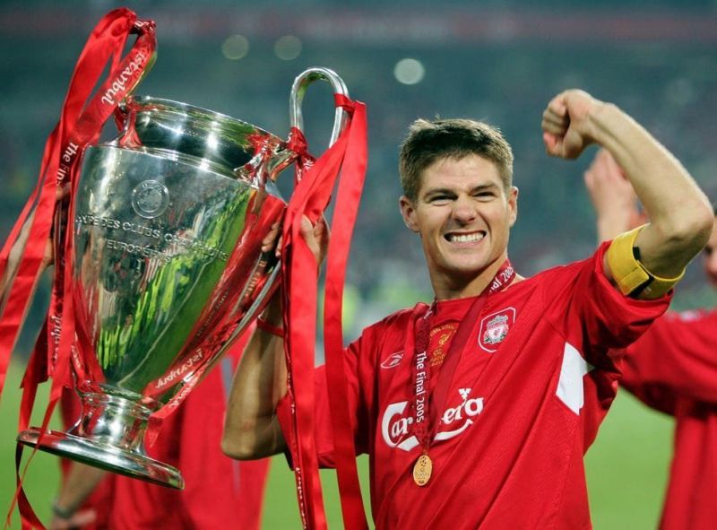 Steven Gerrard led Liverpool to the 2005 Champions League title.