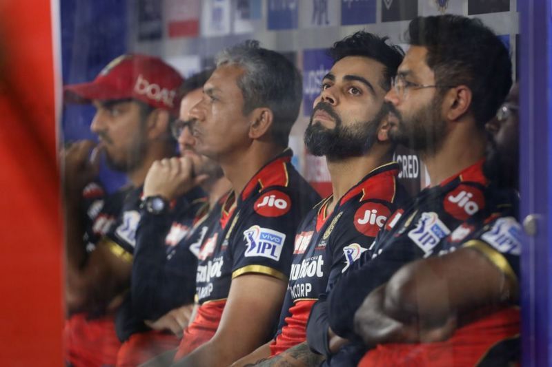 King Kohli waiting in the dugout