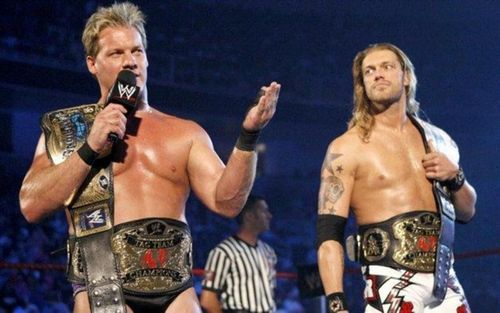 Chris Jericho and Edge roughed up Coachman in the 2005 Royal Rumble match