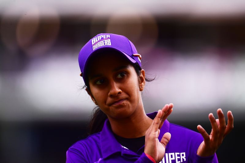 Jemimah Rodrigues during her stint at The Hundred.