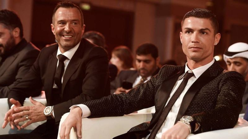 Super agent Jorge Mendes and Cristiano Ronaldo (pic cre