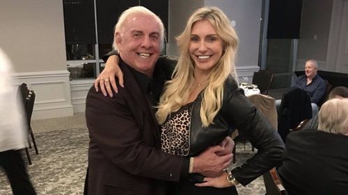 Ric Flair with his daughter Charlotte Flair