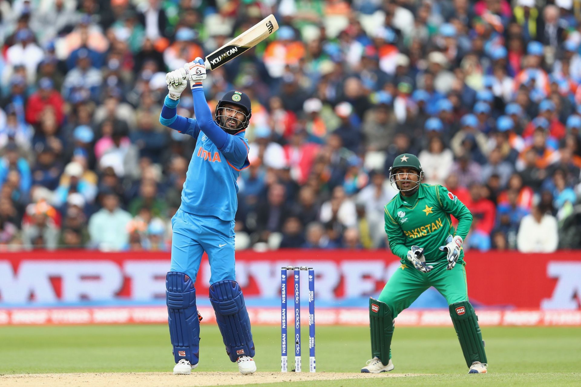 Yuvraj Singh during his half-century against Pakistan in Birmingham. Pic: Getty Images