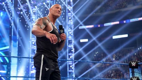 The Rock was impressed with Carmella's impression of him