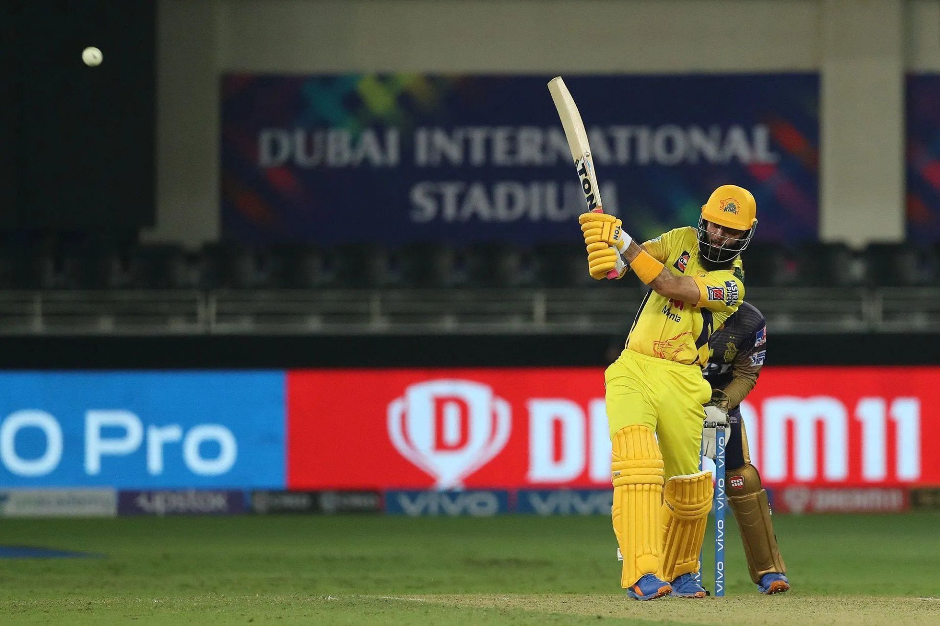 Moeen Ali provided a late impetus to CSK's innings (Credit: IPL/BCCI)