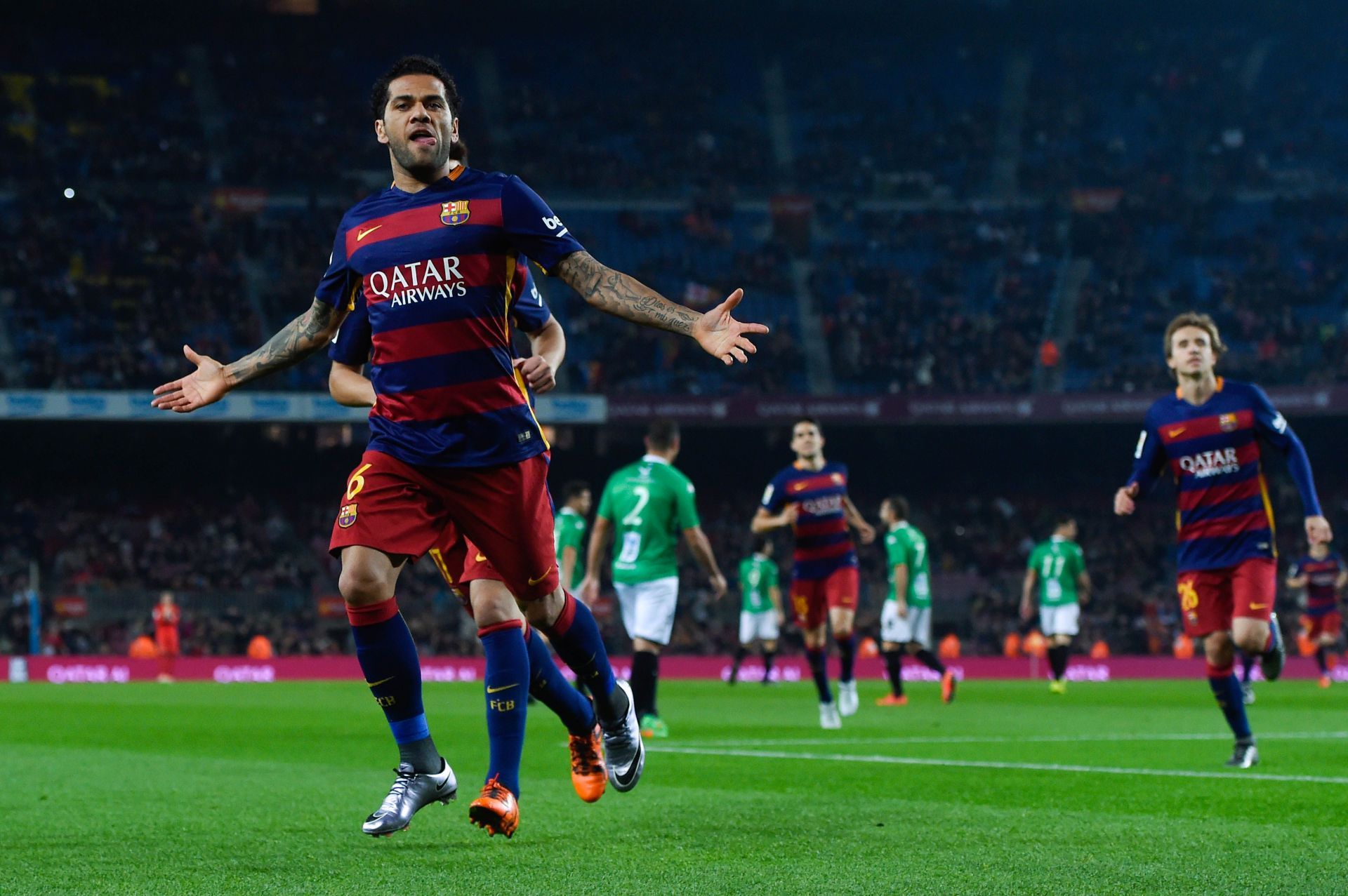 Dani Alves enjoyed a prolific stint in the Champions League.