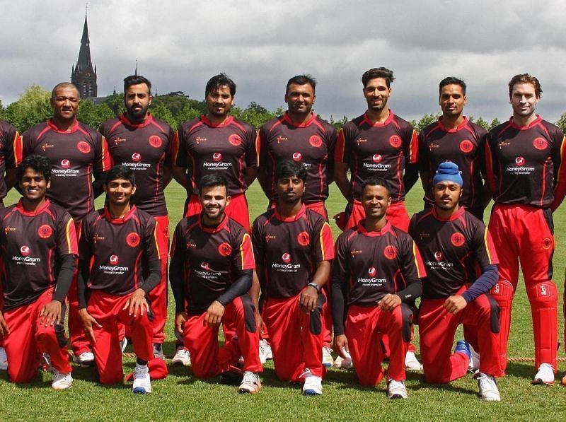 Germany national cricket team strikes a pose