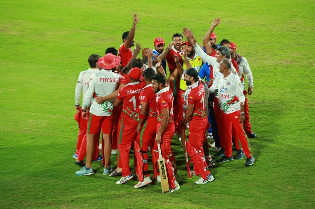 Oman cricket team. (PC: Twitter)