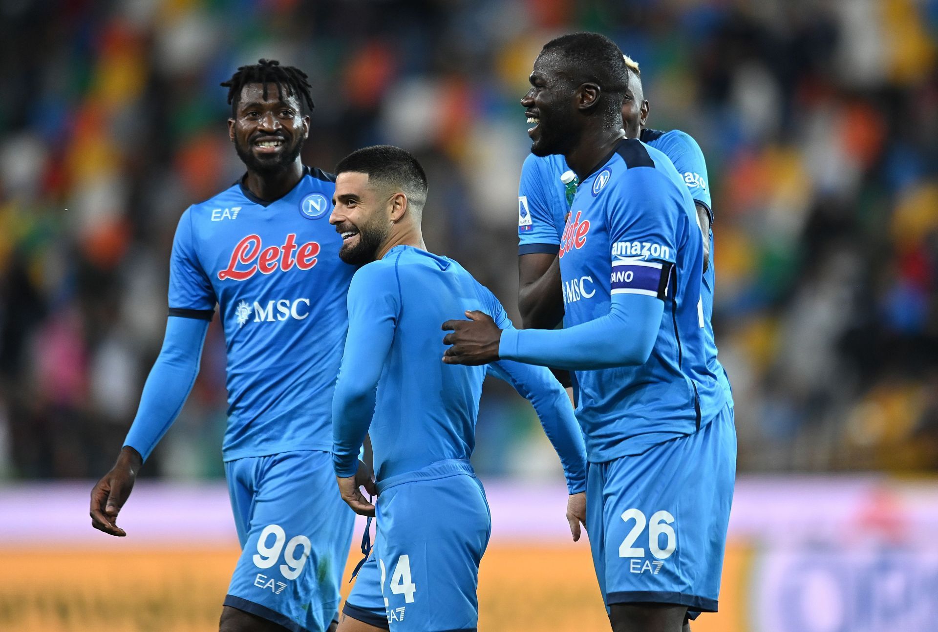 Napoli play Bologna on Thursday in Serie A