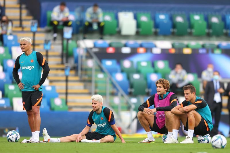 Cesar Azpilicueta (Right) and Marcos Alonso (Second from the Right) - Premier League