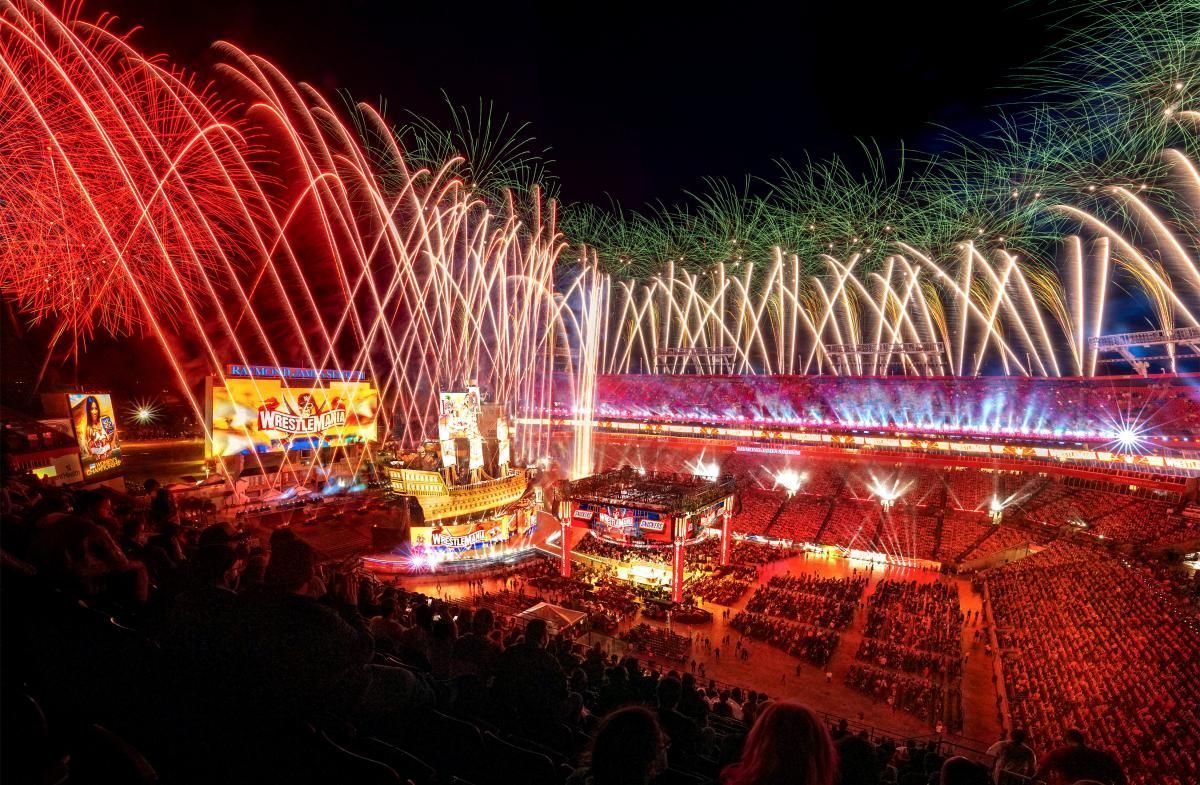 WrestleMania 37 at Raymond James Stadium in Tampa, FL