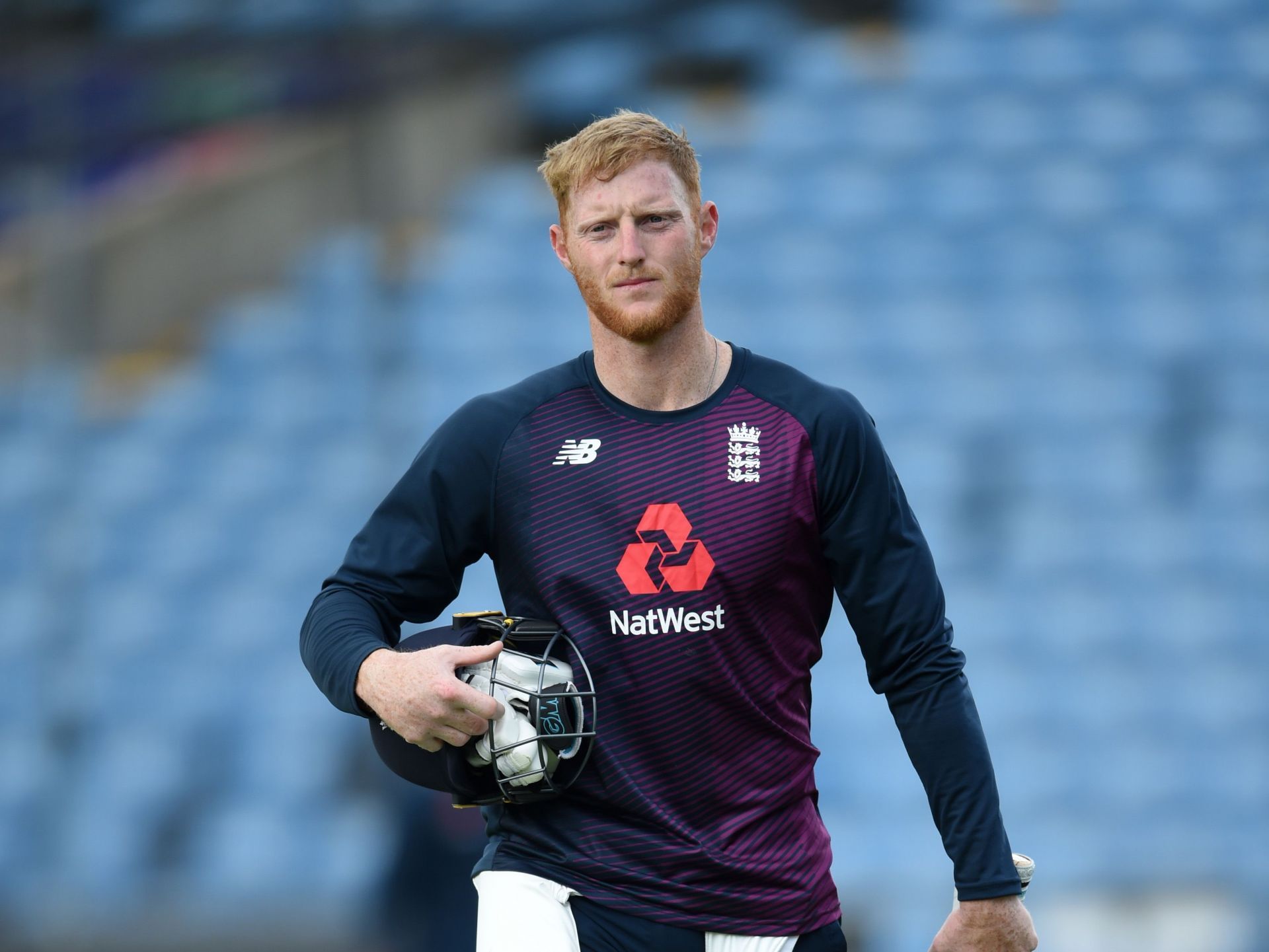 Ben Stokes was seen knocking a few at an indoor facility on Thursday