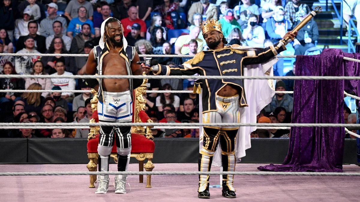 Xavier Woods and Kofi Kingston in action on SmackDown
